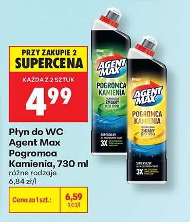 Płyn do WC Agent Max Pogromca Kamienia, 730 ml