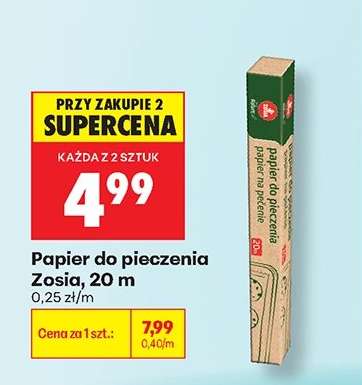 Papier do pieczenia Zosia, 20 m