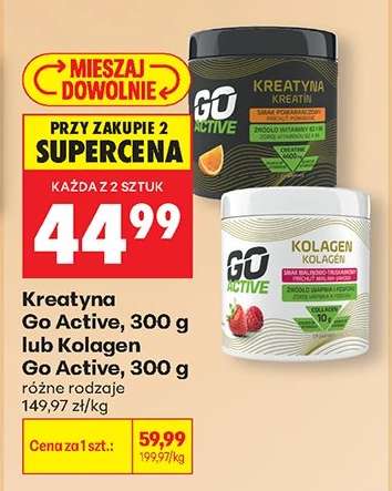 Kreatyna Go Active, 300 g lub Kolagen Go Active, 300 g