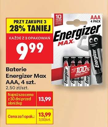 Baterie Energizer Max AAA, 4 szt.