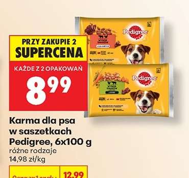 Karma dla psa w saszetkach Pedigree, 6x100 g