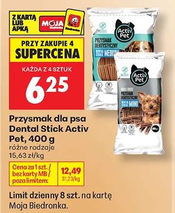 Przysmak dla psa Dental Stick Activ Pet 400 g