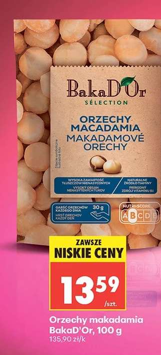 Orzechy makadamia BakaD'Or 100 g