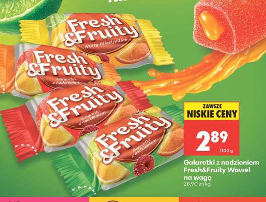 Galaretki z nadzieniem Fresh & Fruity Wawel na wagę