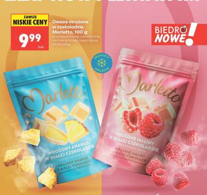 Owoce mrożone w czekoladzie Marletto, 100 g