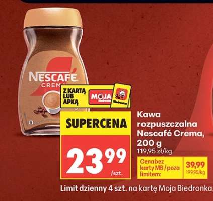 Kawa rozpuszczalna Nescafé Crema 200 g
