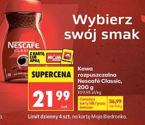 Kawa rozpuszczalna Nescafe Classic , 200 g
