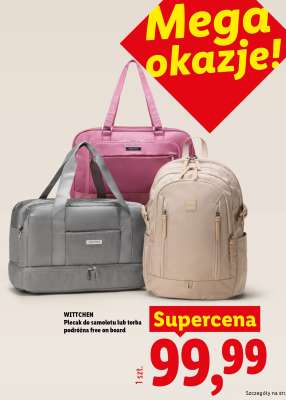WITTCHEN Plecak do samolotu lub torba podróżna free on board