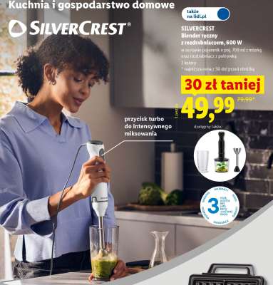 SILVERCREST Blender ręczny z rozdrabniaczem, 600 W