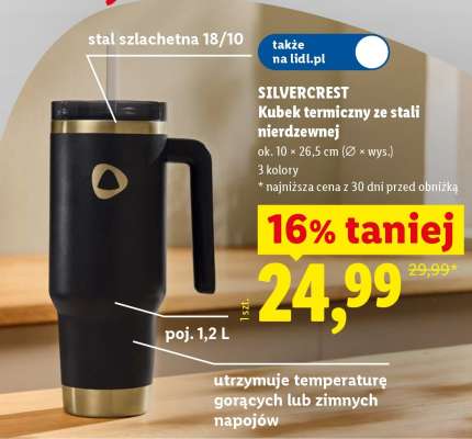 SILVERCREST Kubek termiczny ze stali nierdzewnej