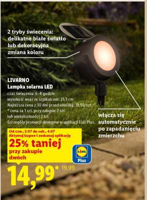 LIVARNO Lampka solarna LED