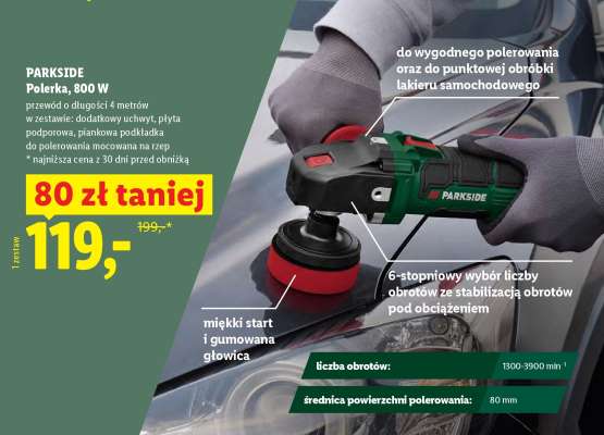 PARKSIDE Polerka, 800 W