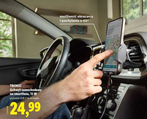 TRONIC Uchwyt samochodowy na smartfona, 15 W