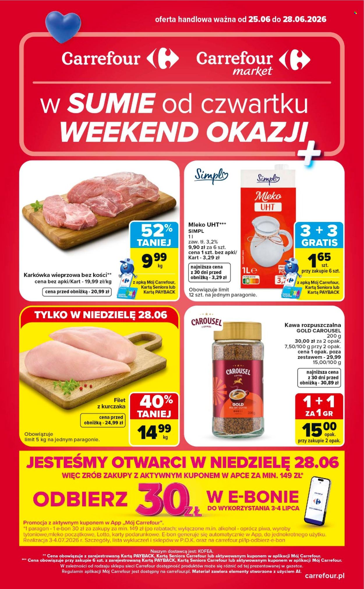 Leták Carrefour - 25.6.2026 - 28.6.2026. Strana 1