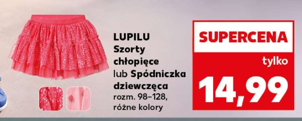 LUPILU Szorty chłopięce lub Spódniczka dziewczęca