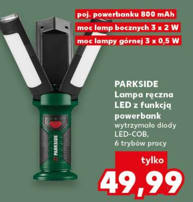 PARKSIDE Lampa ręczna LED z funkcją powerbank