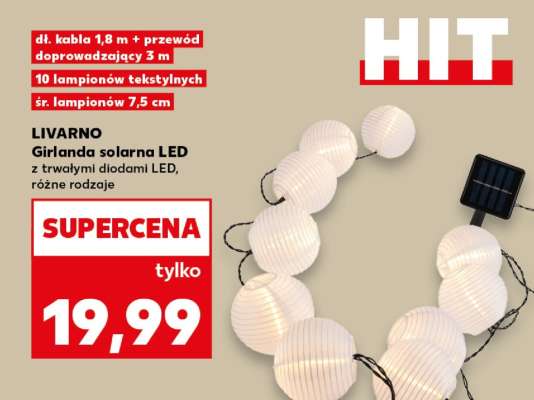 LIVARNO Girlanda solarna LED