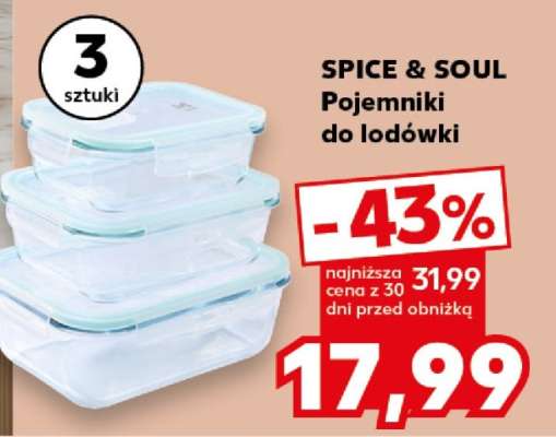 SPICE & SOUL Pojemniki do lodówki