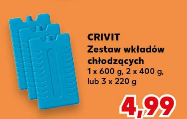 CRIVIT Zestaw wkładów chłodzących