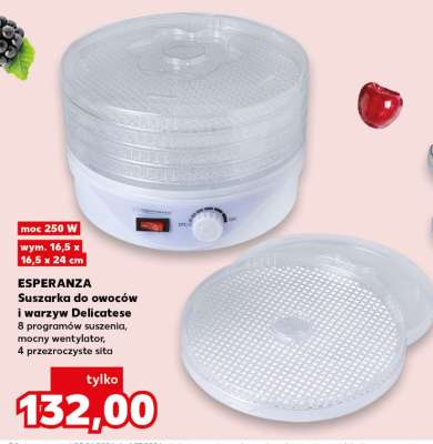ESPERANZA Suszarka do owoców i warzyw Delicatese