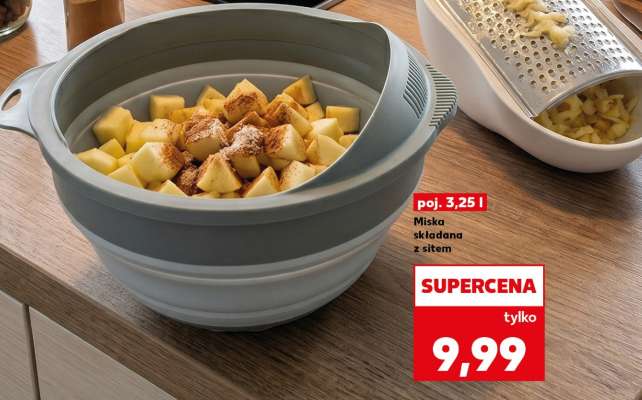 Miska składana z sitem