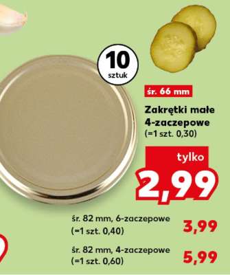 Zakrętki małe 4-zaczepowe