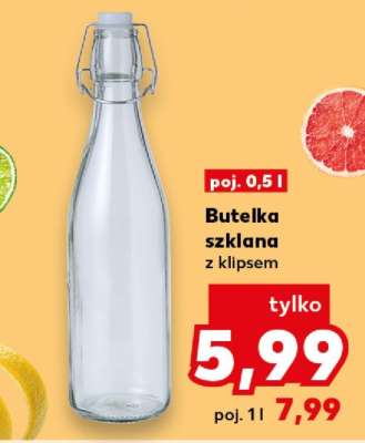Butelka szklana z klipsem