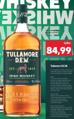 TULLAMORE DEW Whiskey irlandzka