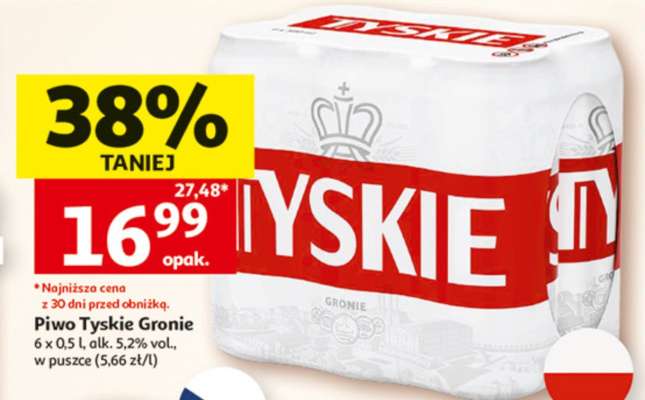 Piwo TYSKIE GRONIE