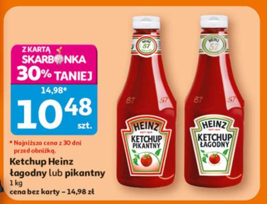 Ketchup Heinz łagodny lub pikantny