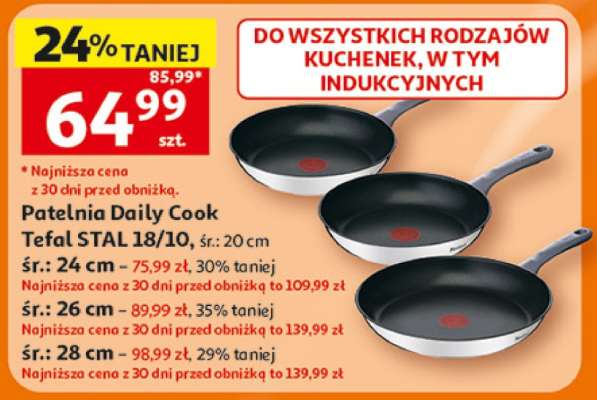 Patelnia Daily Cook Tefal STAL 18/10, śr.: 20 cm