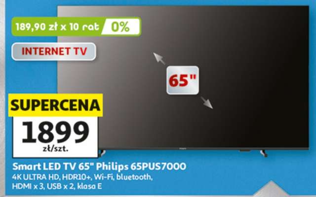 Smart LED TV 65" Philips 65PUS7000