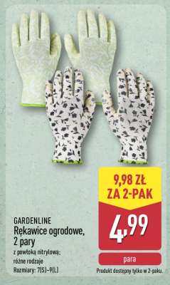 GARDENLINE Rękawice ogrodowe, 2 pary