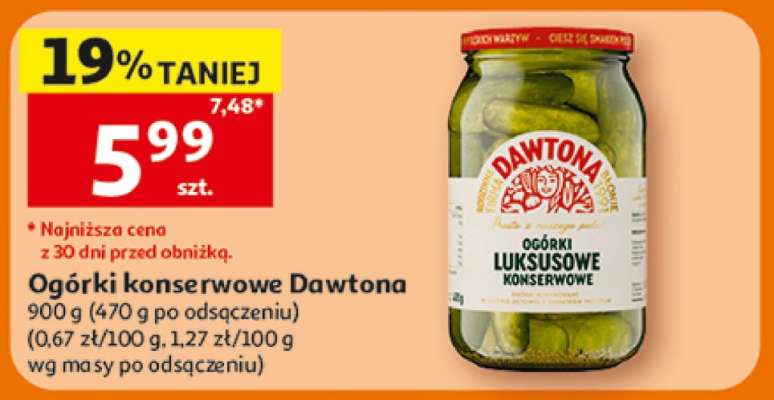 Ogórki konserwowe DAWTONA