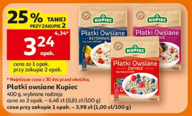 Płatki owsiane KUPIEC