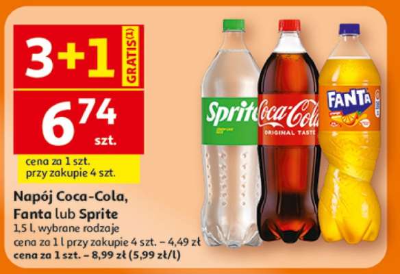 Napój Coca-Cola, Fanta lub Sprite