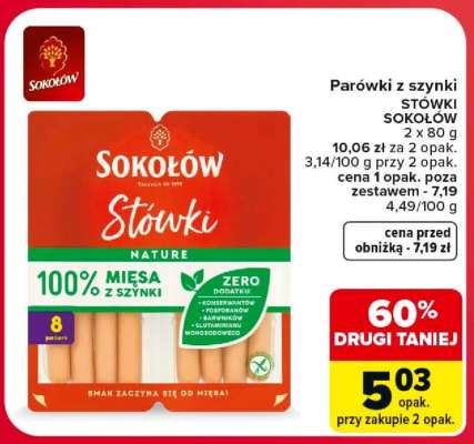 Parówki z szynki