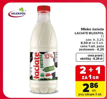Mleko świeże ŁACIATE MLEKPOL