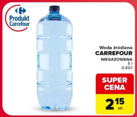 Woda źródlana CARREFOUR