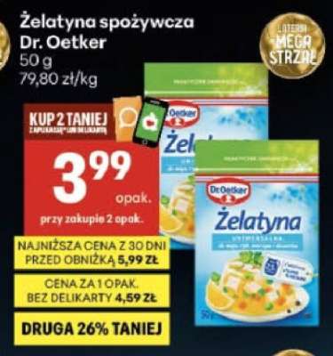 Żelatyna spożywcza Dr. Oetker