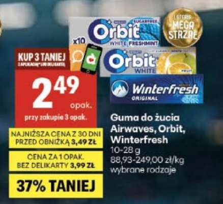 Guma do żucia Airwaves, Orbit, Winterfresh