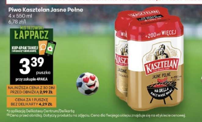 Piwo** KASZTELAN JASNE PEŁNE