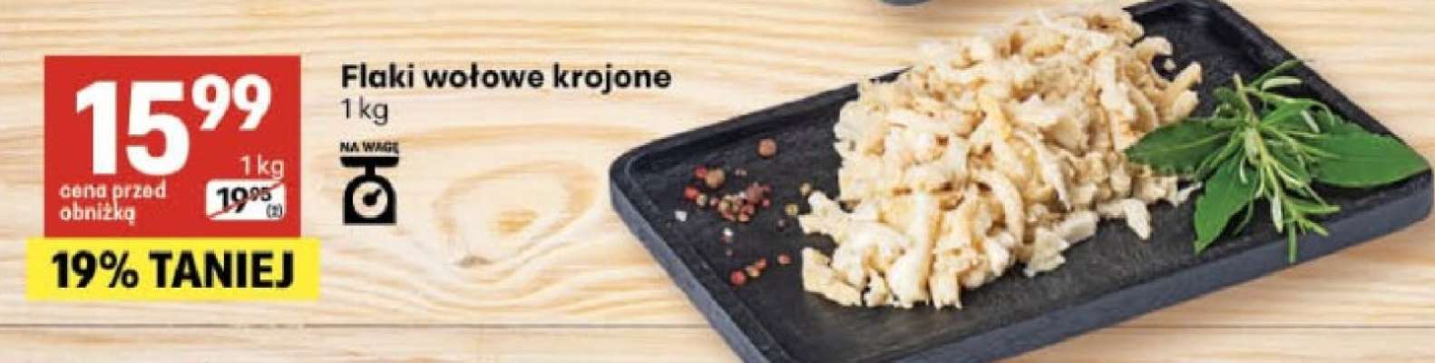 Flaki wołowe krojone