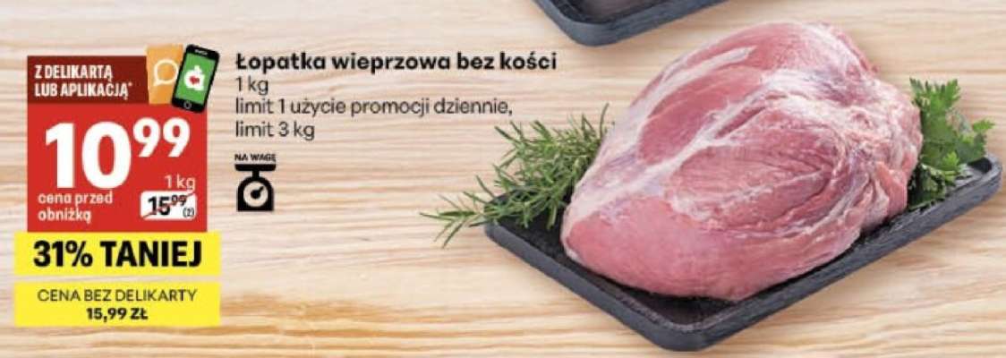 Łopatka wieprzowa bez kości