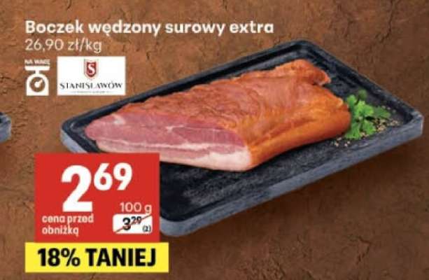 Boczek wędzony surowy extra