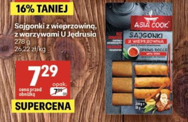 Sajgonki z wieprzowiną, z warzywami U Jędrusia