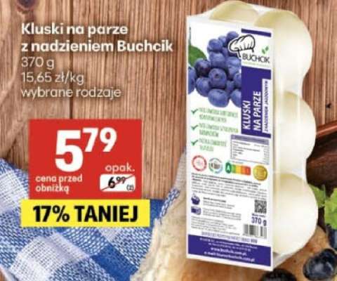 Kluski na parze z nadzieniem Buchcik