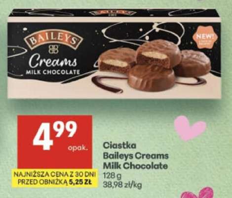 Ciastka Baileys Creams Milk Chocolate