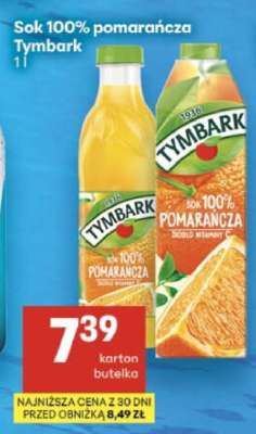 Sok 100% pomarańcza Tymbark