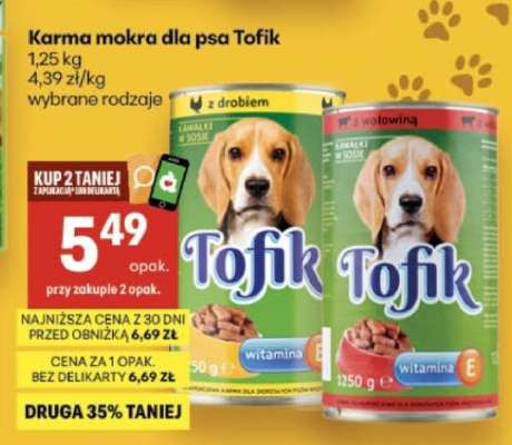 Karma mokra dla psa Tofik